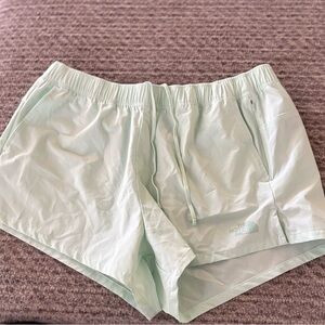 Light Mint Green North Face Women’s Athletic Shorts